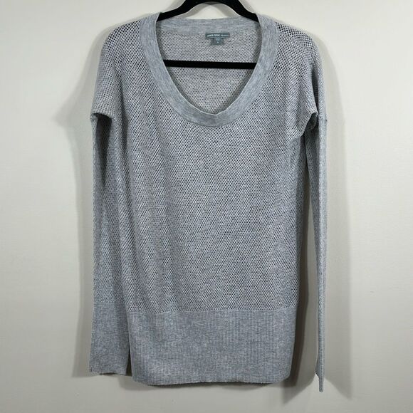 James Perse 80% Wool 20% Cashmere Women Grey Lightweight...
